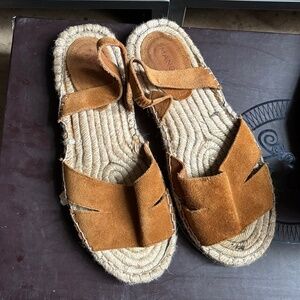 Suede Espadrille Sandals size 39